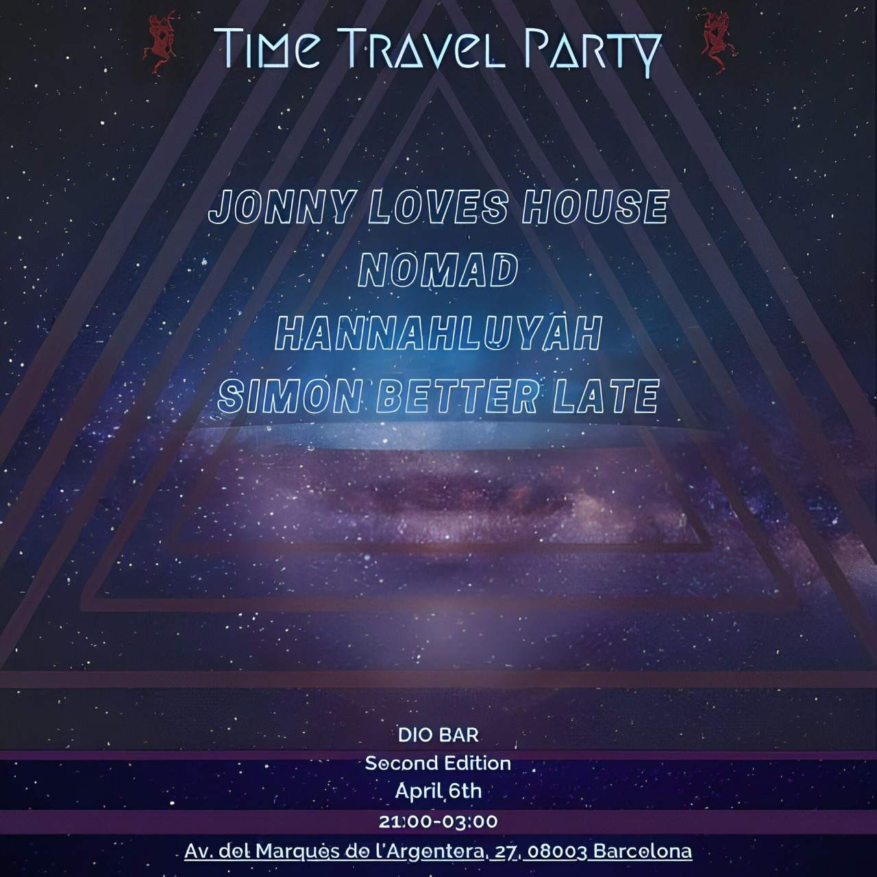 Time Travel Party (House, Progressive House & Techno) - Página frontal