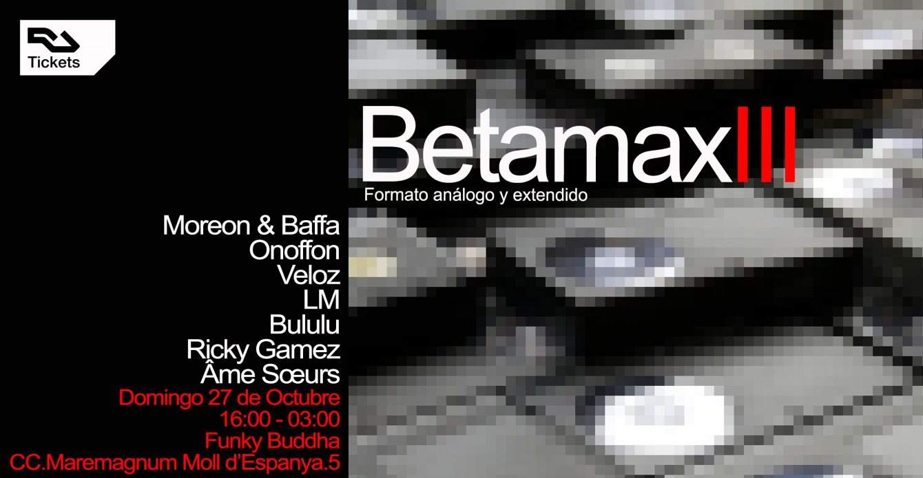 Betamax III - フライヤー表