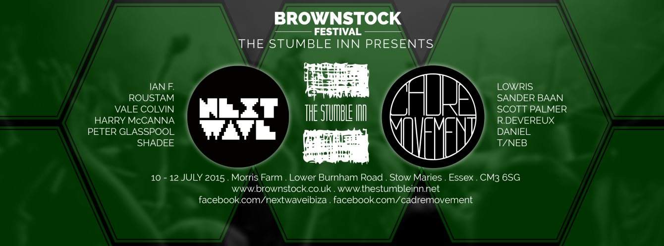 The Stumble Inn - Brownstock 2015 - フライヤー表