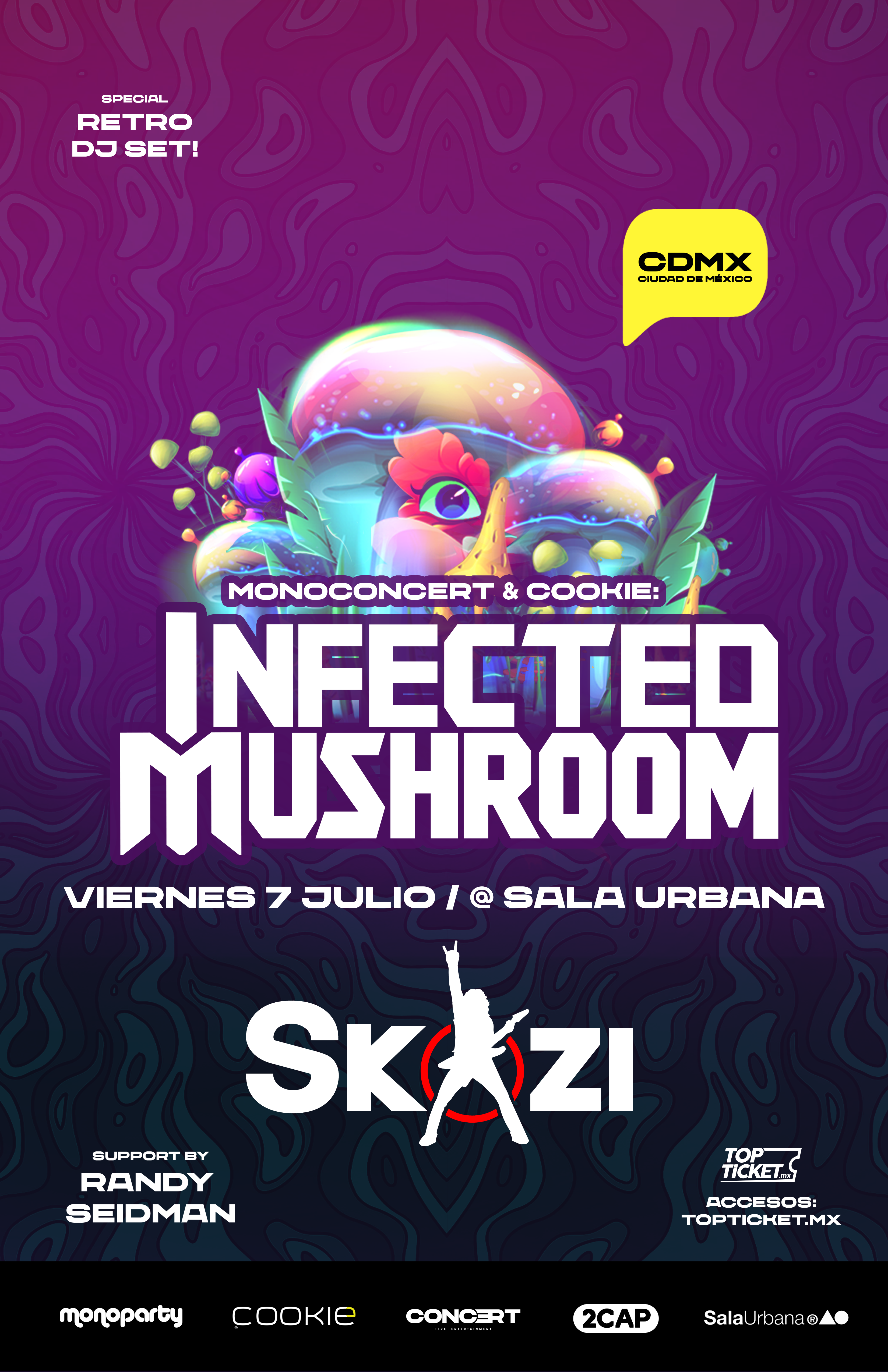 Infected Mushroom & Skazi - フライヤー表