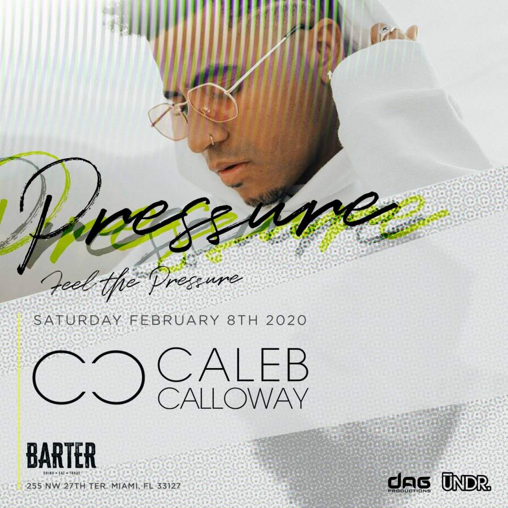 Caleb Calloway by Pressure Miami - Página trasera