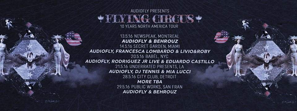 Flying Circus 10 Years North America Tour - Página frontal