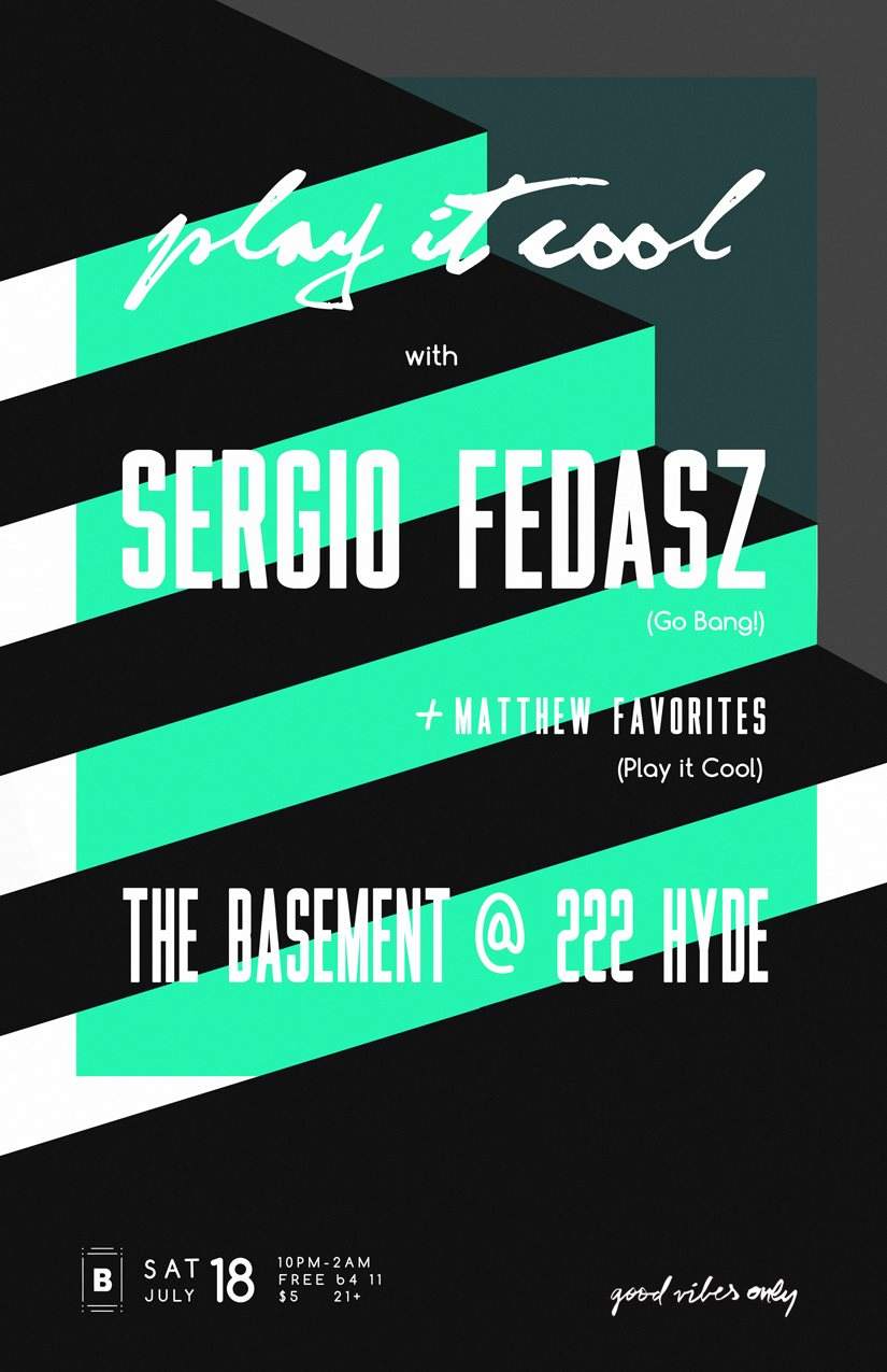 Play it Cool with Sergio Fedasz  - Página frontal