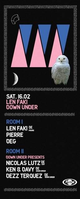 Fuse presents Len Faki - Down Under - Página frontal