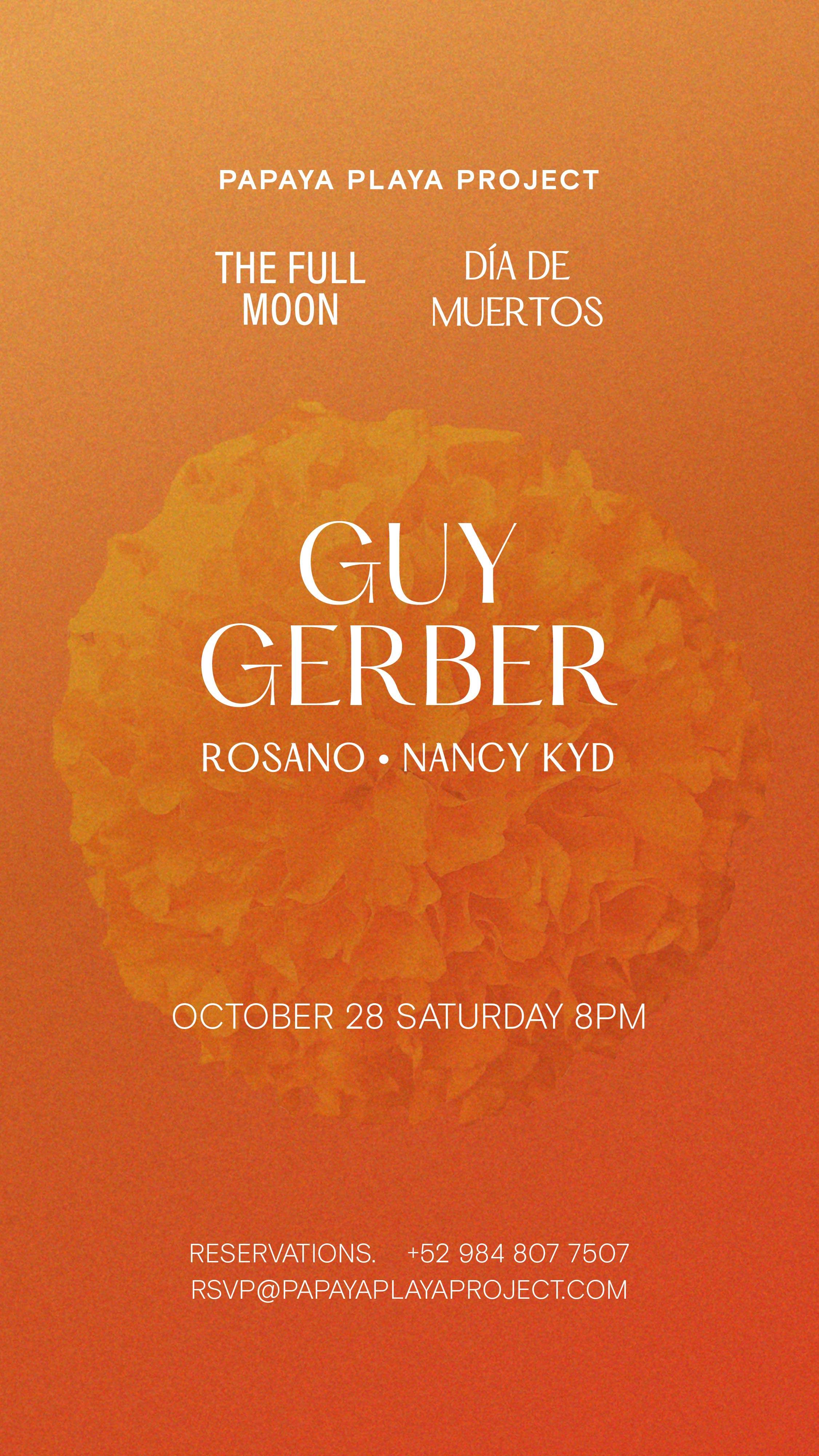 PPP presents The Full Moon with Guy Gerber - Rosano & Nancy Kid - フライヤー表