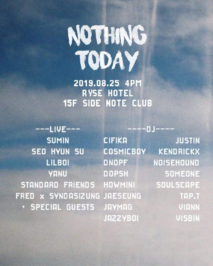 [Nothing Today] Rooftop Party  - フライヤー裏