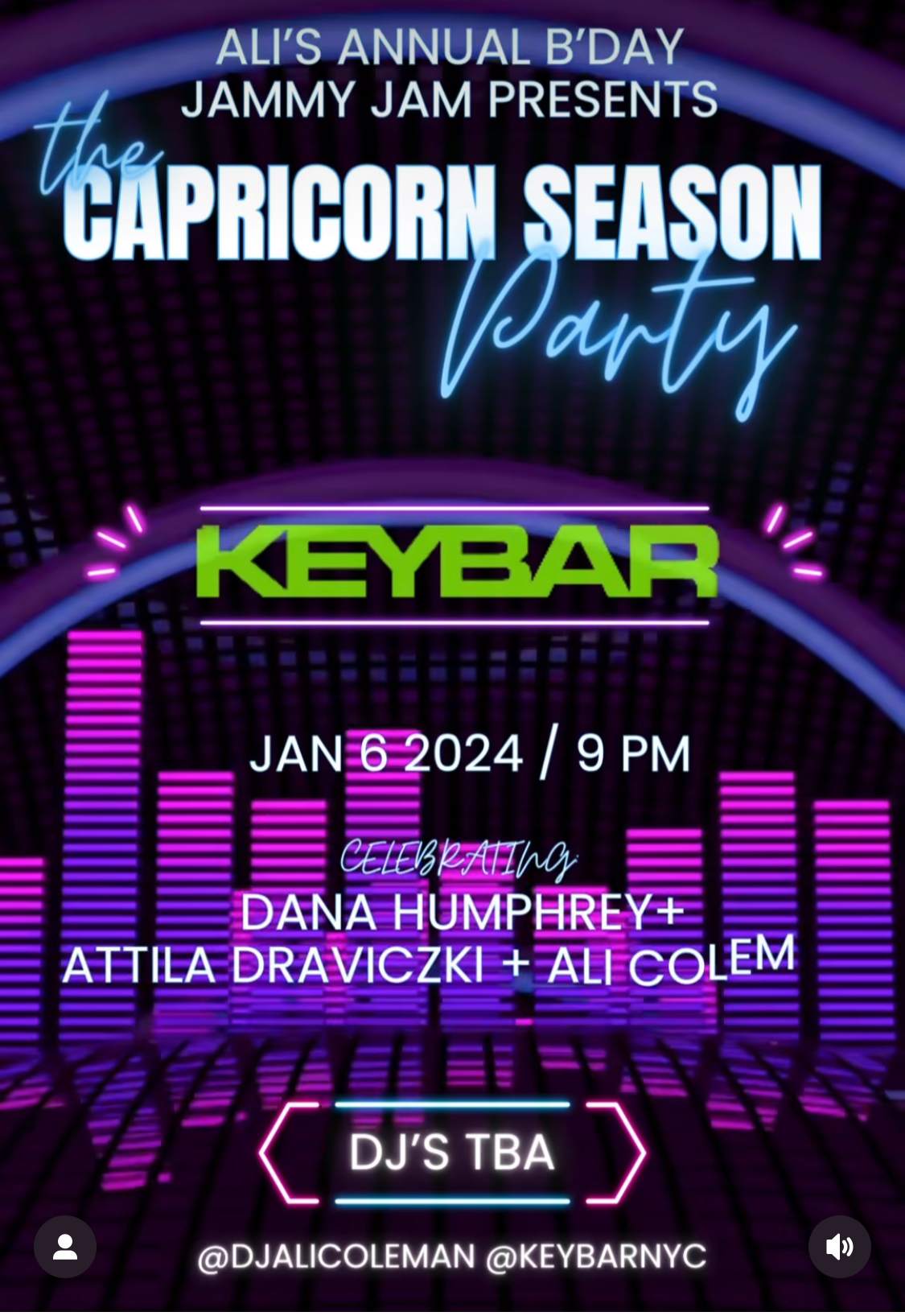 THE CAPRICORN SEASON Party at KEYBAR New York