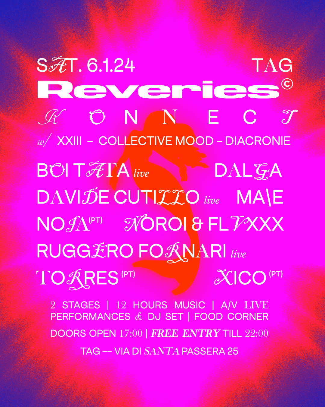 Reveries: Konnect with XXIII, Collective Mood, Diacronie - フライヤー裏