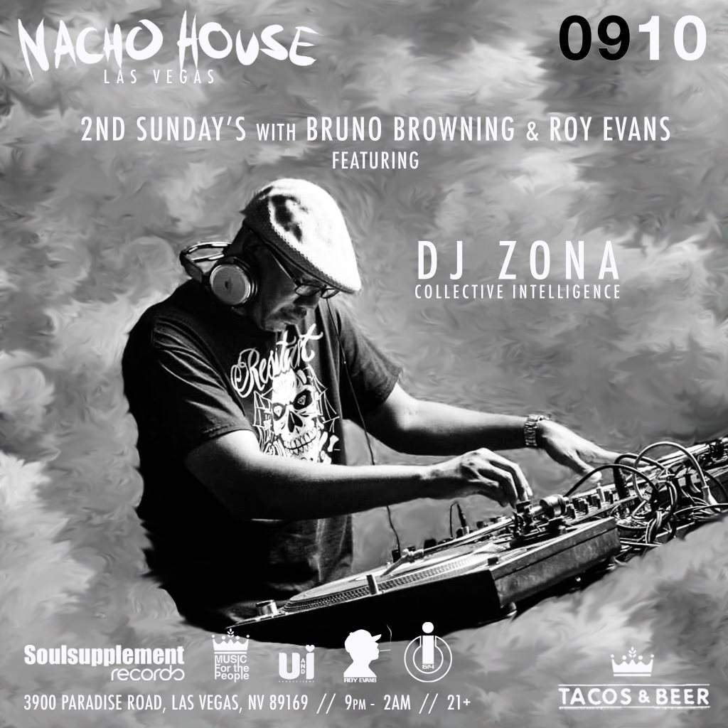 Nacho House pres: 2nd Sunday's w/ Roy Evans & Bruno Browning Feat. DJ Zona - Página frontal