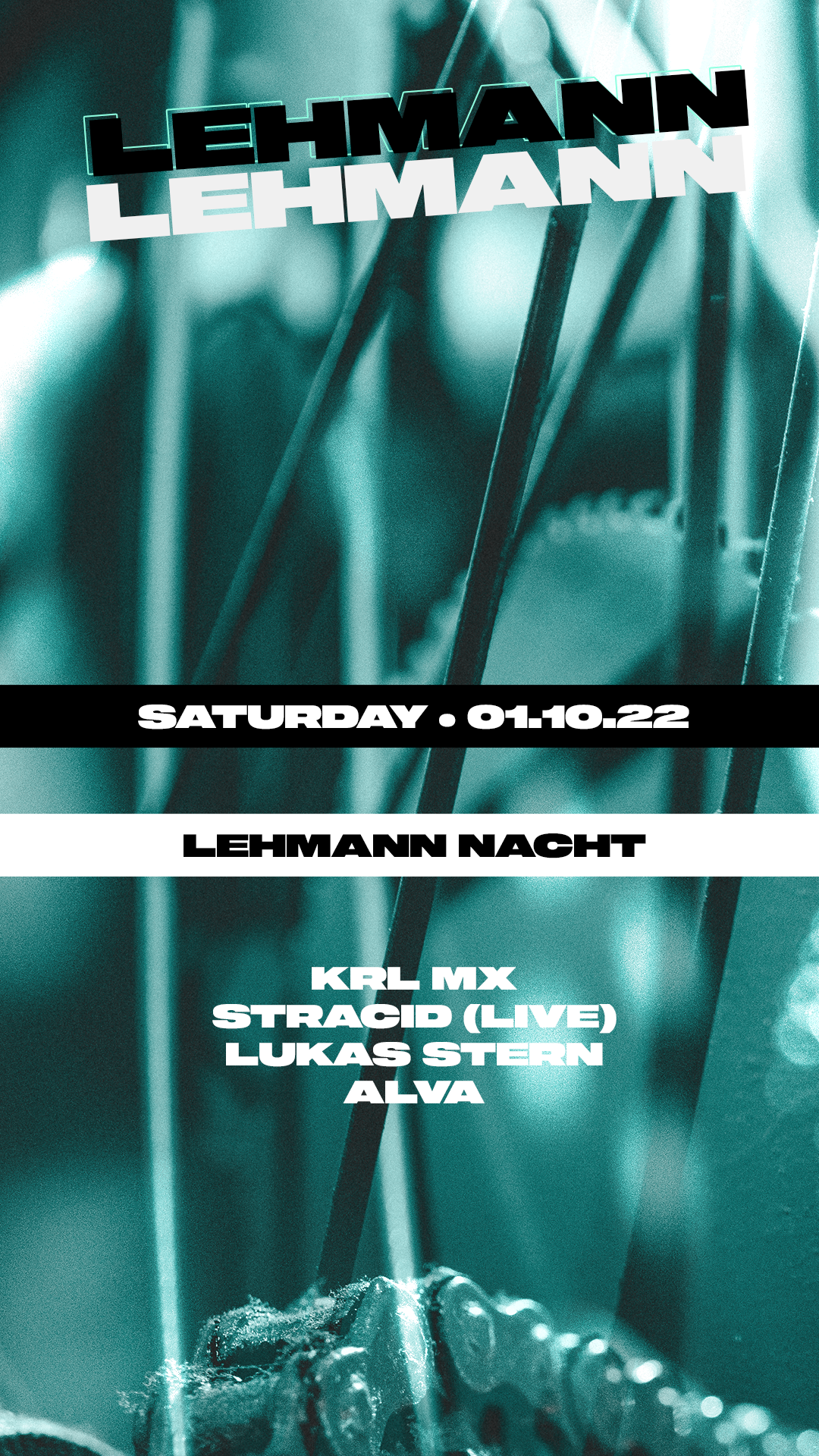 Lehmann Nacht (01.10.22) - フライヤー表