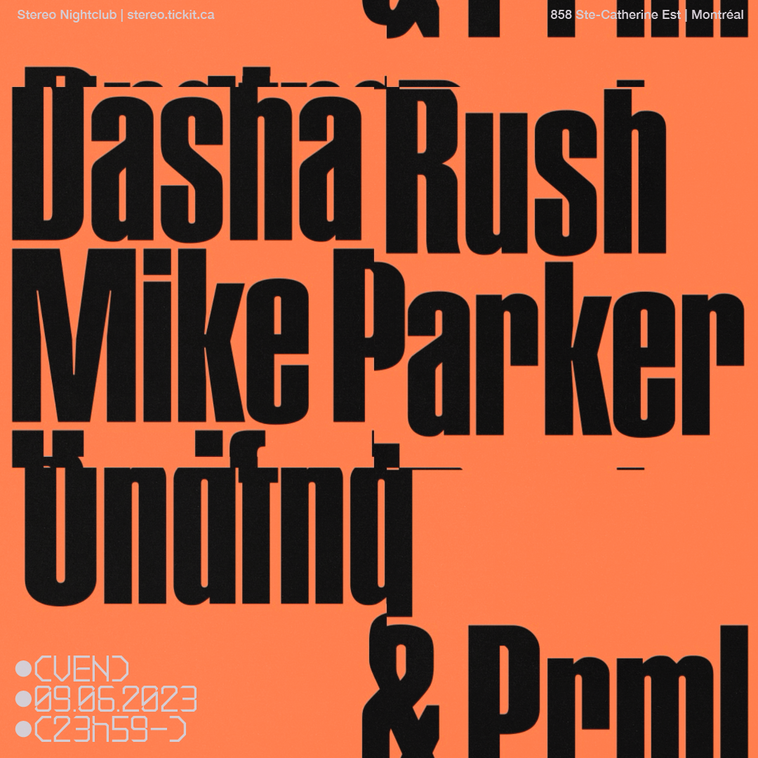 Dasha Rush - Mike Parker - UNDFND & Prml - Página frontal
