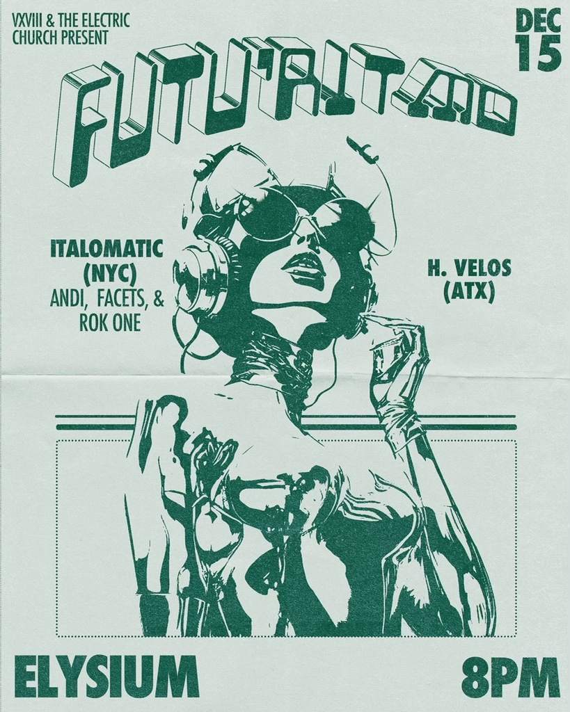VXVIII & The Electric Church present FUTU'RITMO - Página frontal