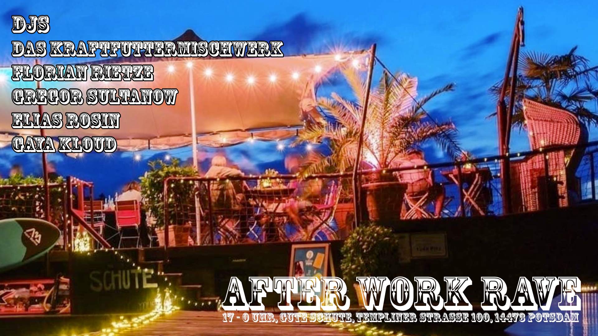 After Work Rave - フライヤー表