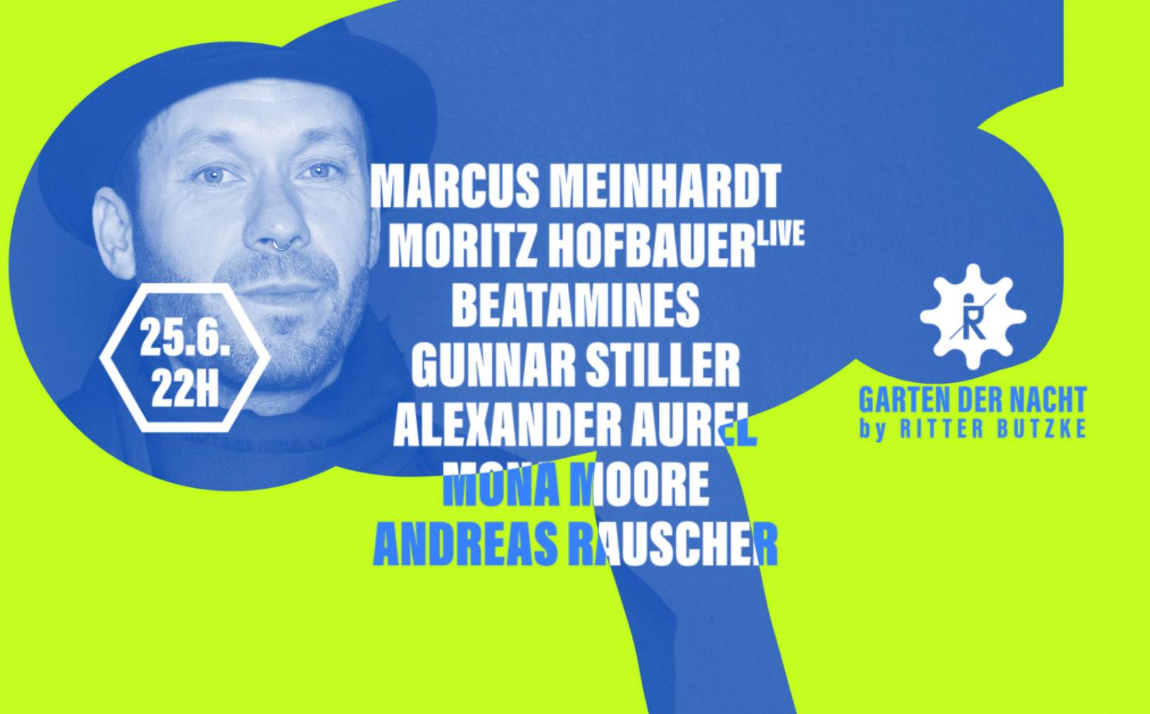 Marcus Meinhardt & Moritz Hofbauer (live) at Garten der Nacht - フライヤー表