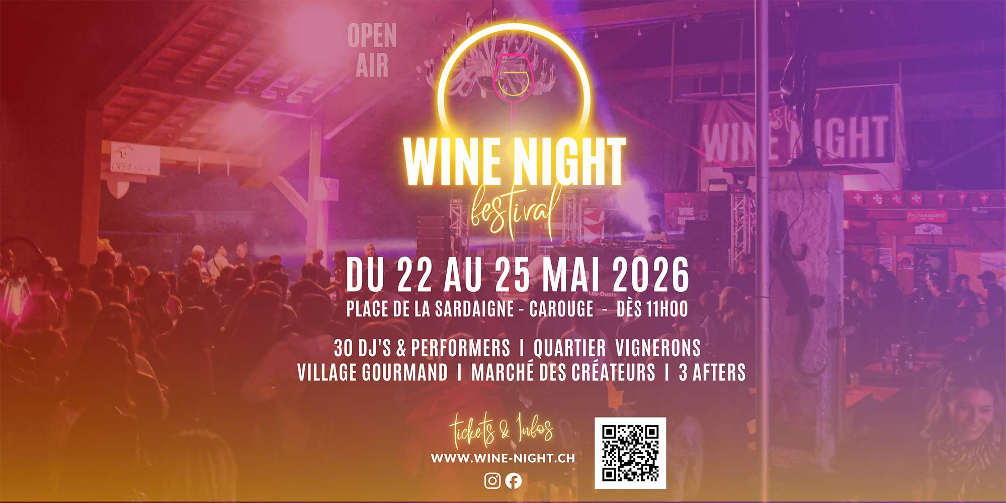 Wine Night Festival 2026 at Place de la Sardaigne, Geneva