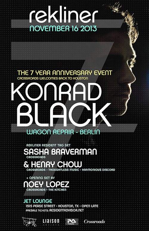 Rekliner 7 Year Anniversary Feat. Konrad Black - Página frontal