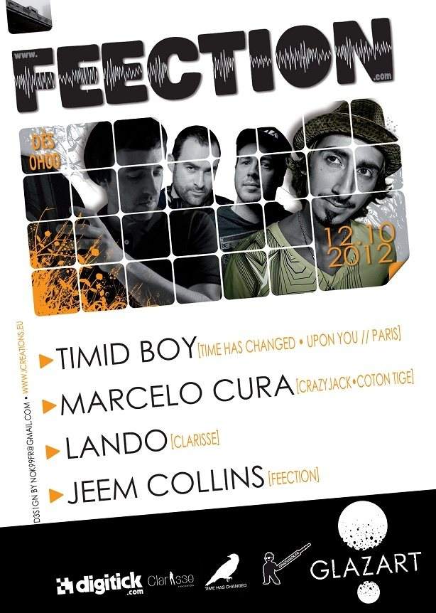 Feection Party with Marcelo Cura, Timid Boy and Lando - フライヤー表