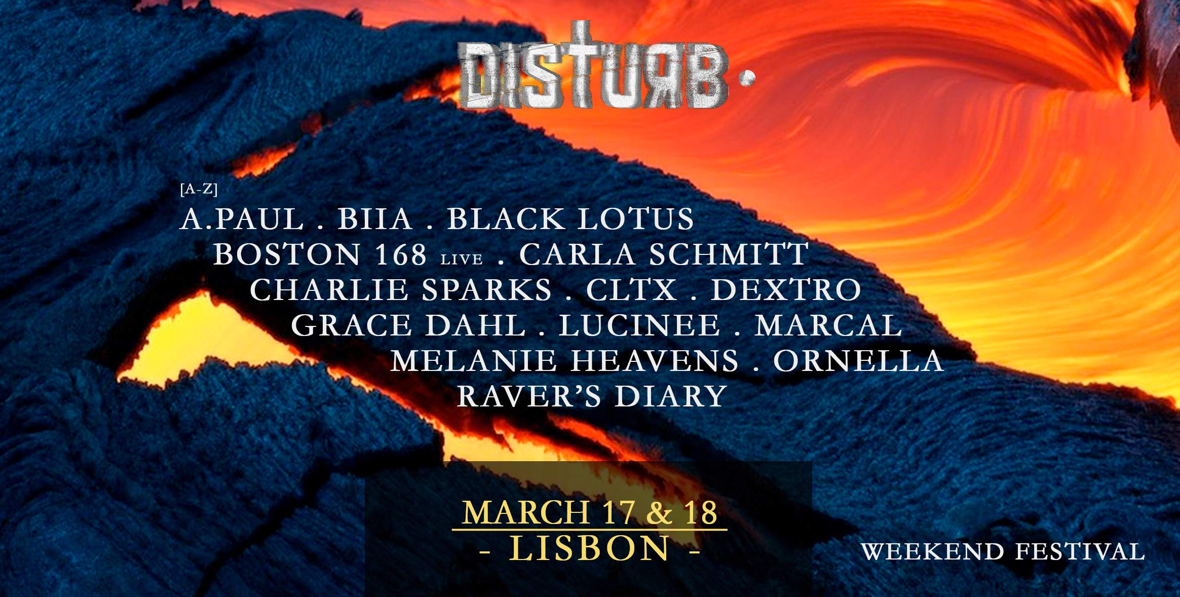 Disturb Weekend Festival 2023 [LAV + NADA Lisbon] - Página frontal