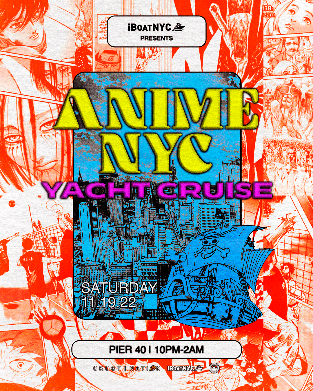 ANIME NYC Boat Party at Pier 40, New York