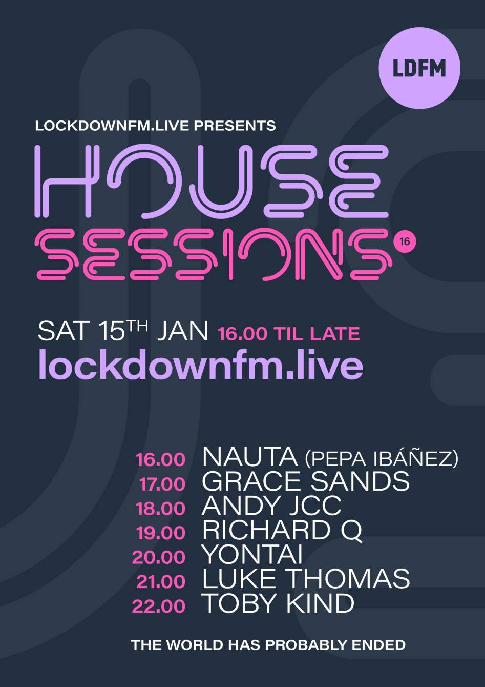 House Sessions 16 - フライヤー表