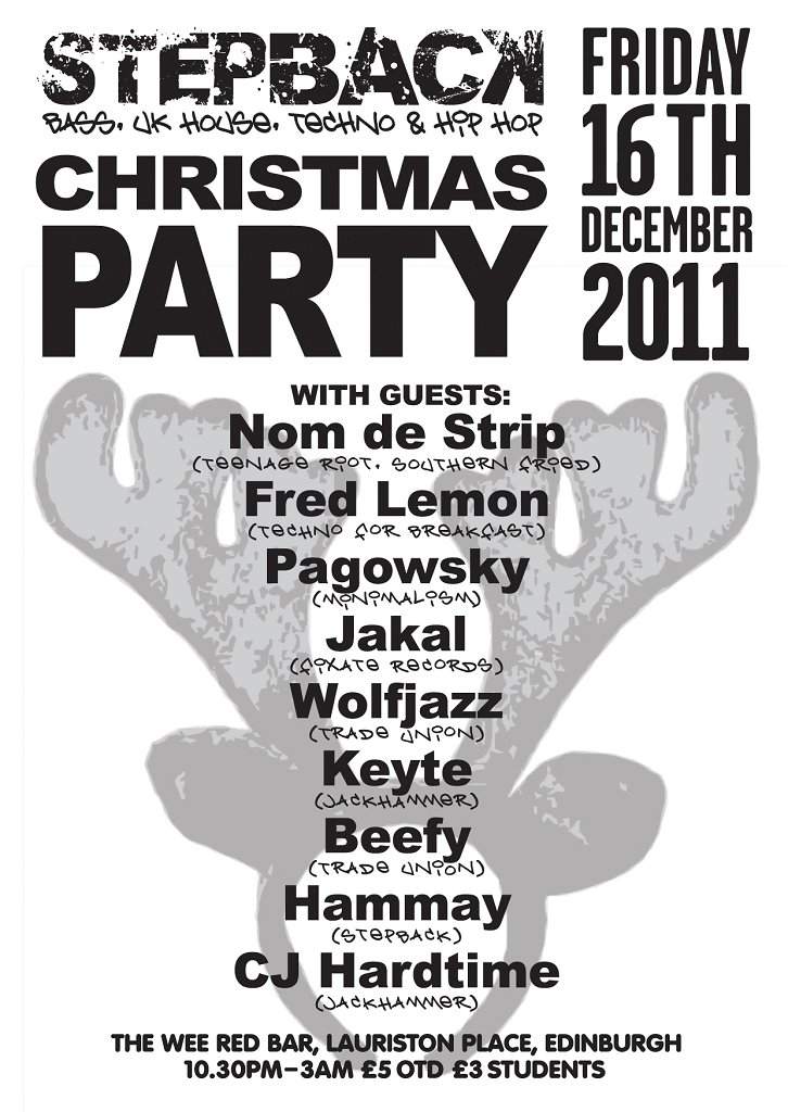Stepback Christmas Party with Nom De Strip - Página frontal