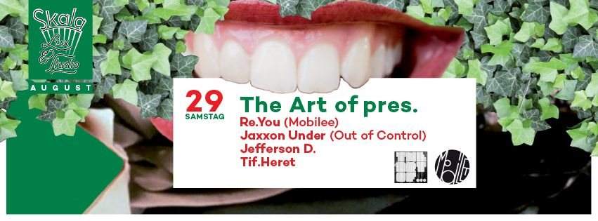 The Art of Pres. Jaxxon Under & Friends - Página frontal