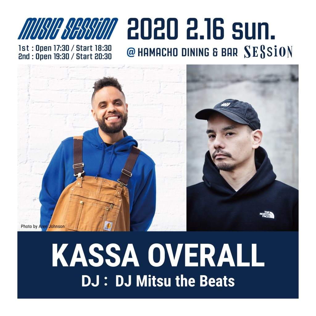 【MUSIC Session 】LIVE：Kassa Overall DJ: DJ Mitsu the Beats - フライヤー表