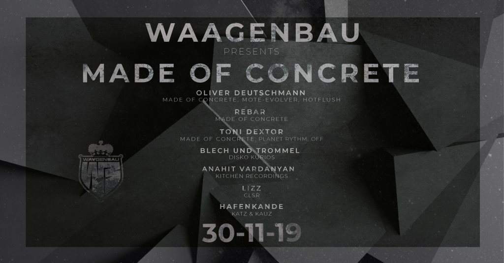 Waagenbau presents Made of Concrete - フライヤー表