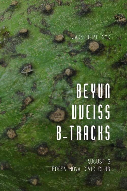 Jack Dept. NYC - Beyun, vveiss, B-Tracks - フライヤー表