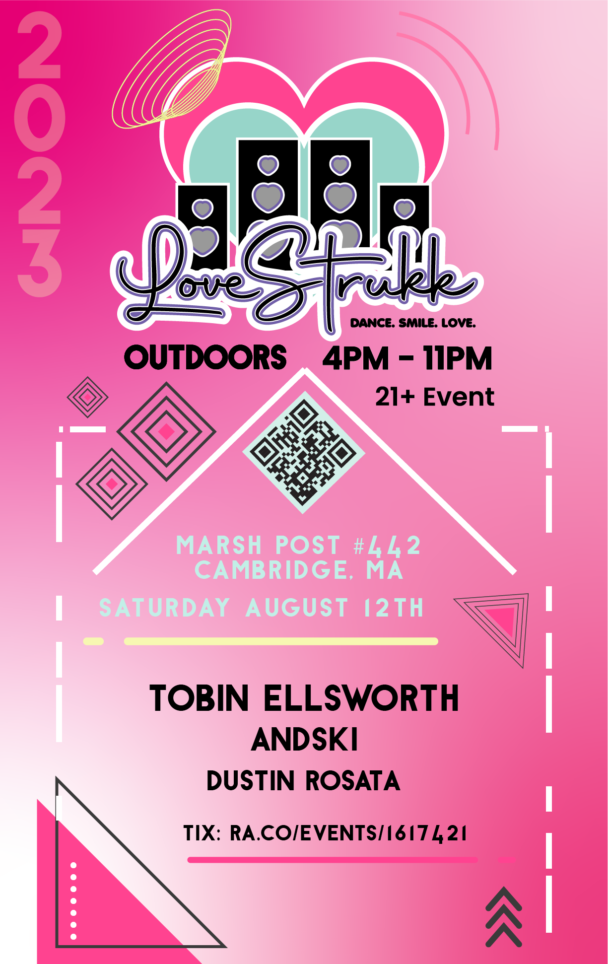  LoveStrukk Outdoors with Tobin Ellsworth (SF/VT), Andski and Dustin Rosata - フライヤー表