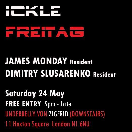Ickle Freitag - Bank Holiday Special with dub KULT - フライヤー表