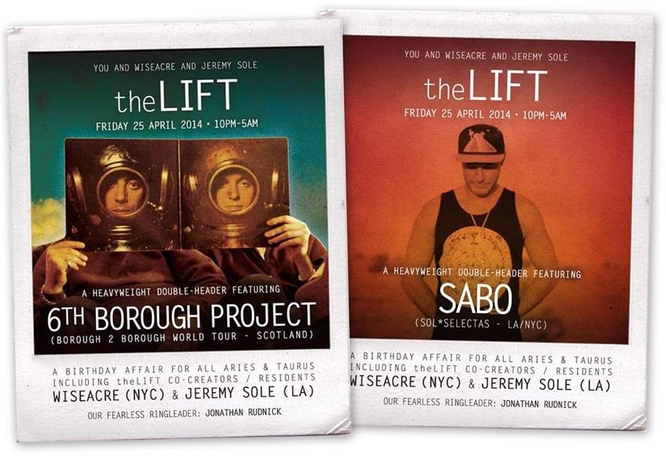 The Lift with 6th Borough Project & Sabo - Página frontal