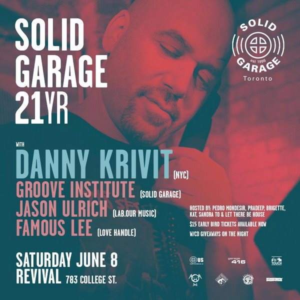 Solid Garage 21 Yr Anniversary Party with Danny Krivit - フライヤー表