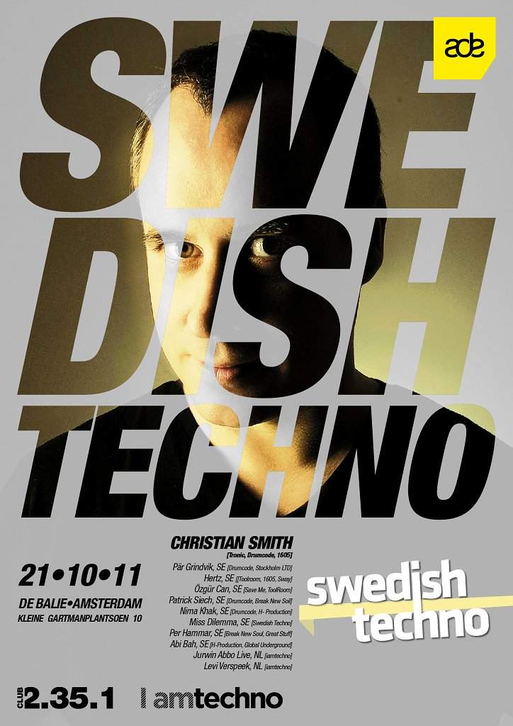 I Amtechno Invites: Swedish Techno & Club 2:35.1 - Página frontal