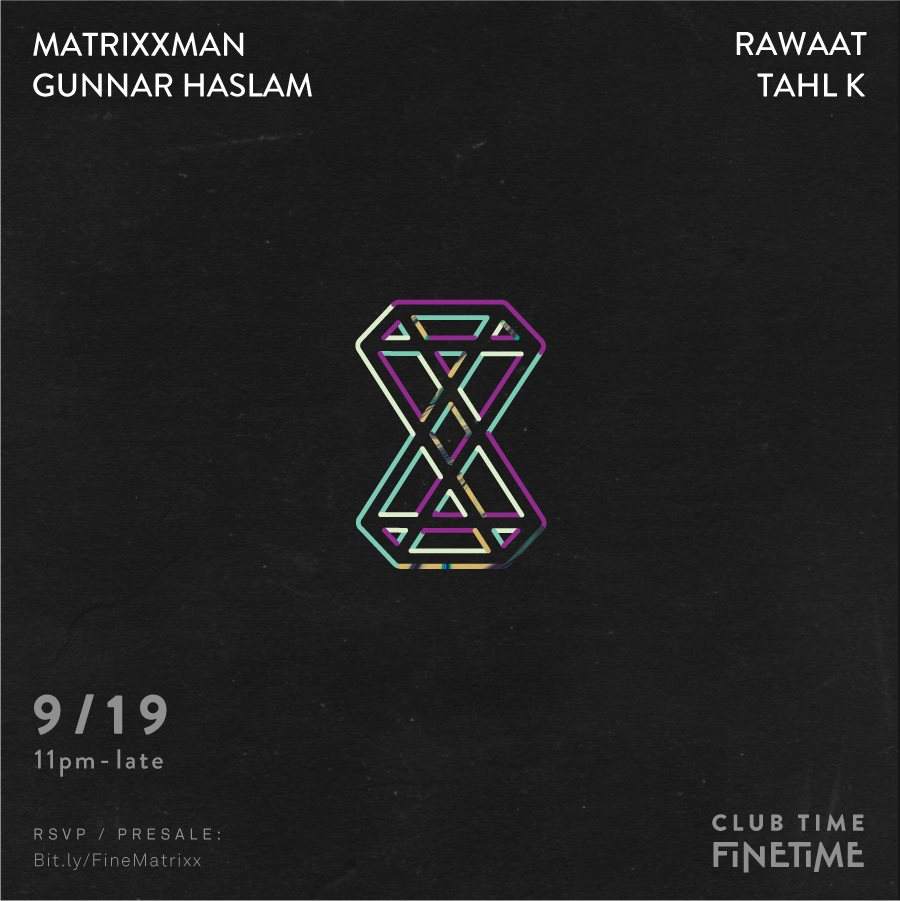 Club Time with Matrixxman, Gunnar Haslam & Rawaat - Página frontal