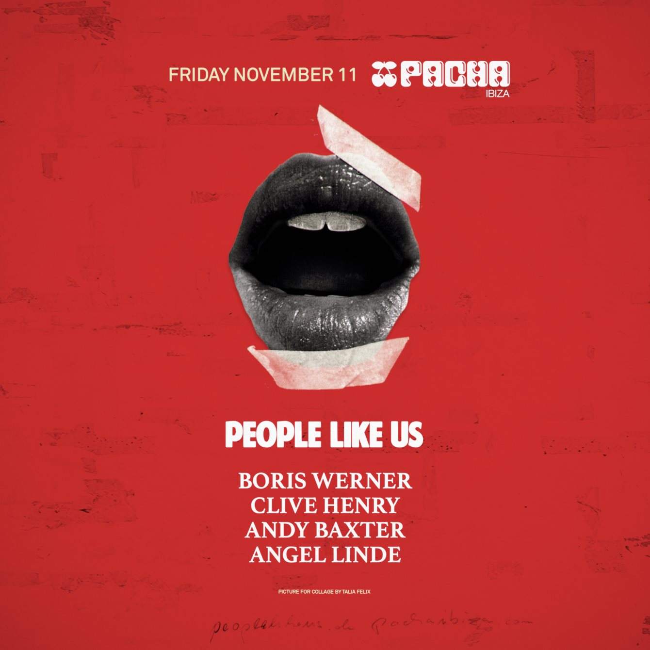 People Like US at Pacha - Boris Werner, Clive Henry, Cuky & Angel Linde - Página frontal