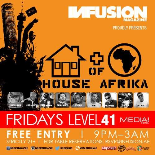 Houseofafrika at Level 41 - Fridays - フライヤー表
