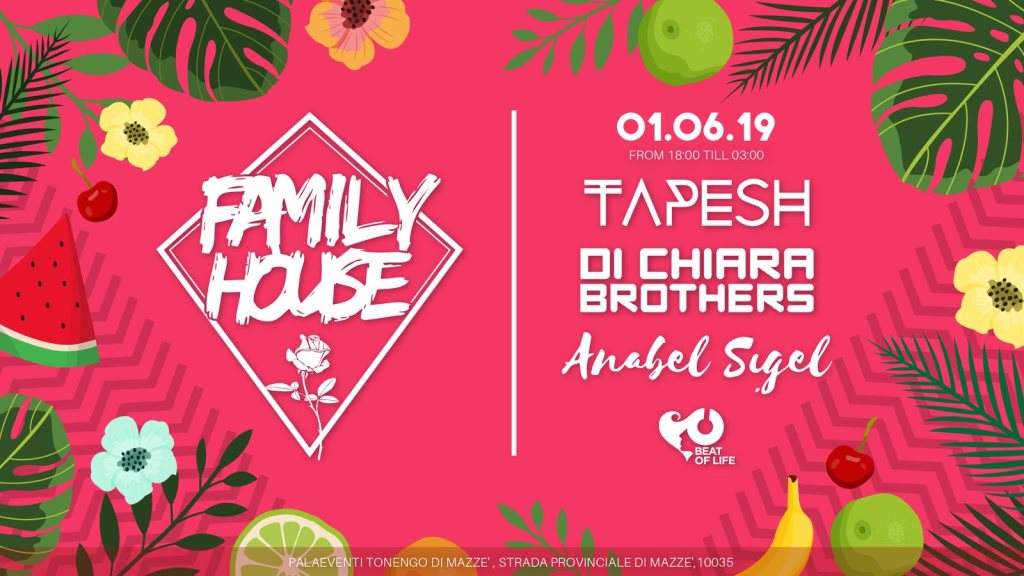 4 Years of Family House: Tapesh Di Chiara Broth Anabel Sigel - フライヤー裏