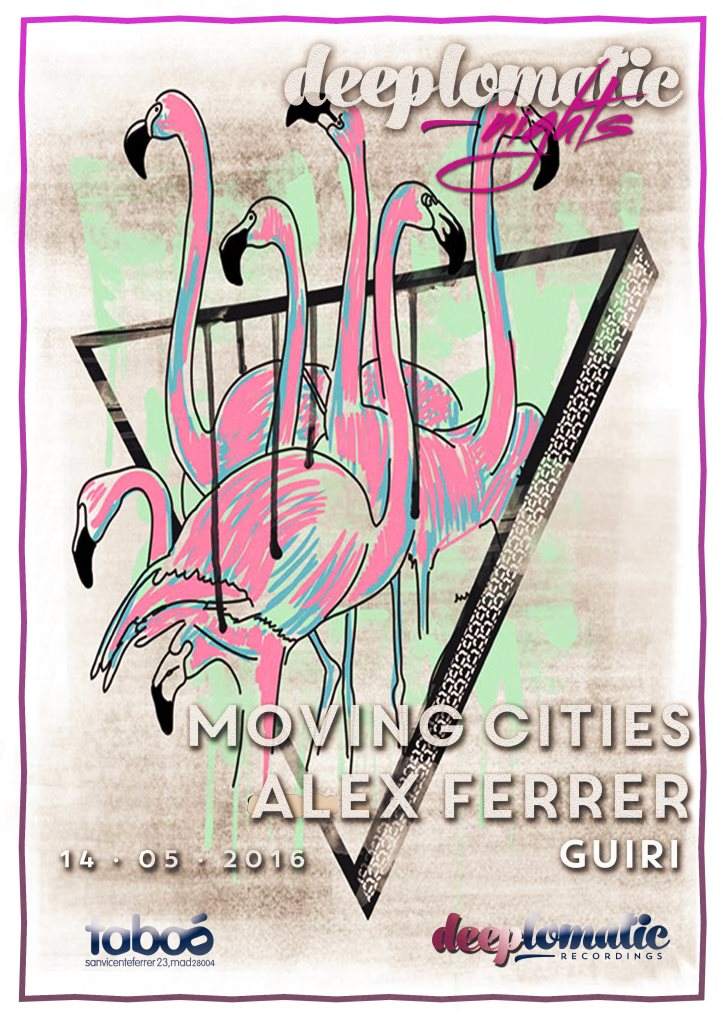Deeplomatic Nights Pres. Moving Cities & Alex Ferrer - フライヤー表