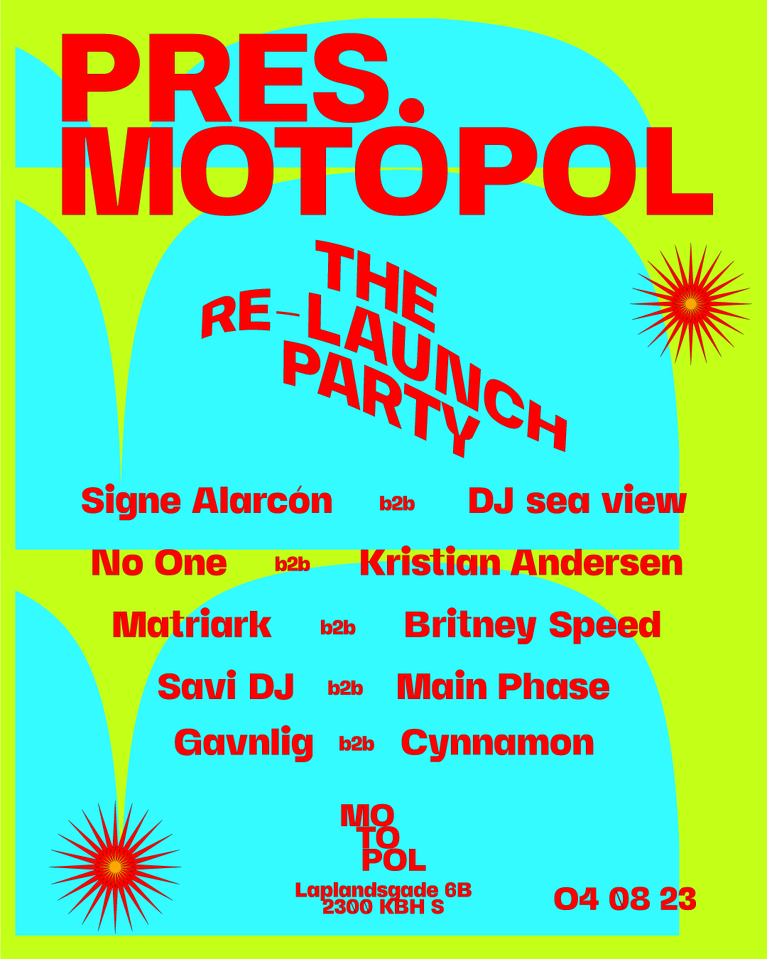 Motopol: THE RE-LAUNCH PARTY - フライヤー表