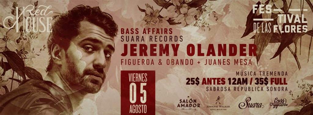 Bass Affairs, Festival De Las Flores with Jeremy Olander - フライヤー裏