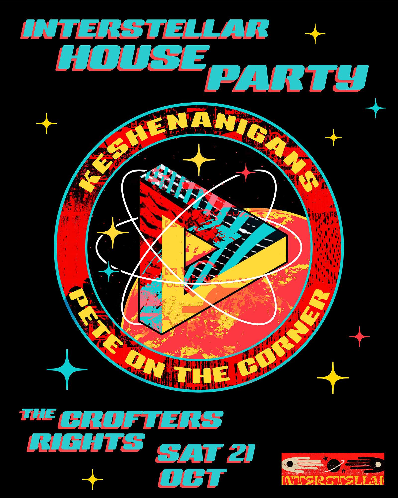 Interstellar House Party: Pete OTC & Keshananigans - Página frontal