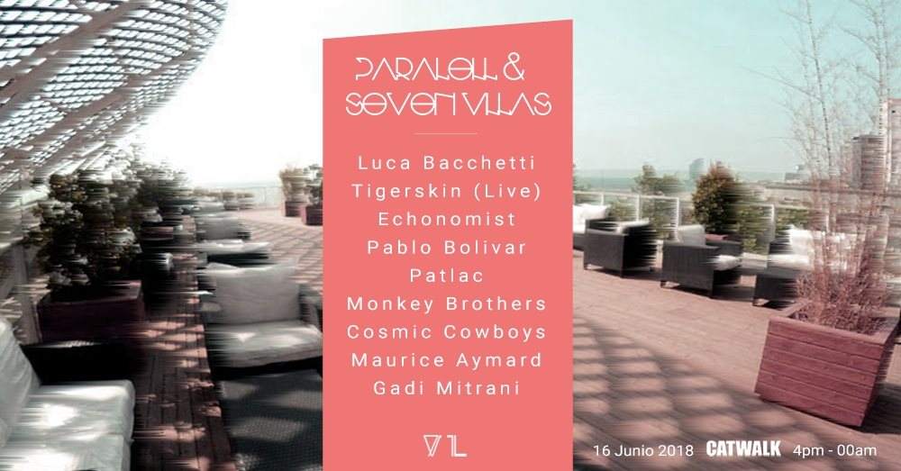 Parallel & Seven Villas Open Air / Luca Bacchetti, Tigerskin (Live), Pablo Bolivar & More - フライヤー表