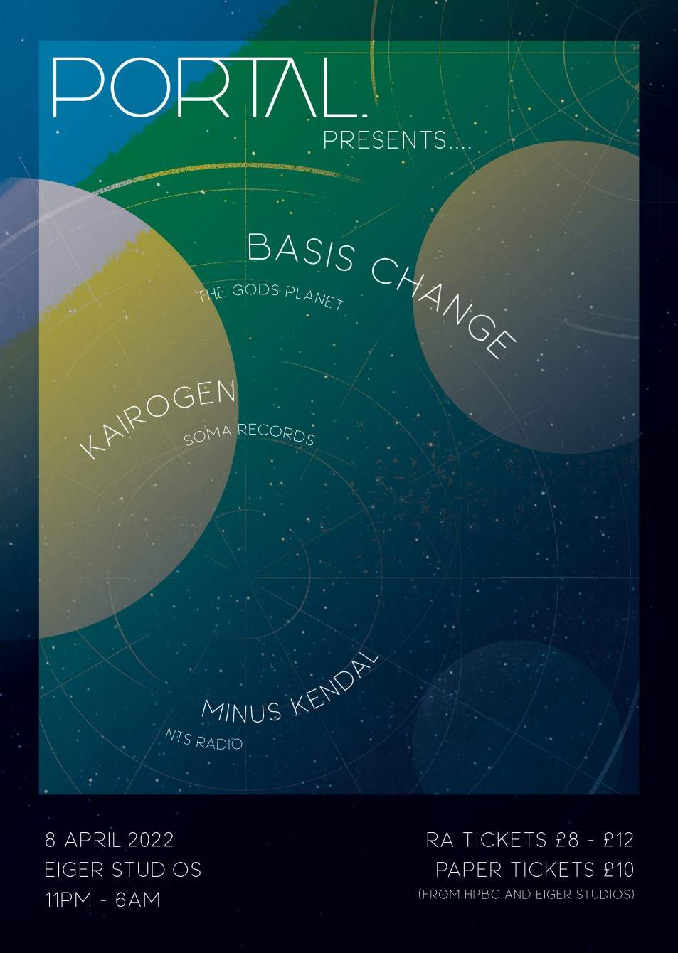 Portal. presents Basis Change - Kairogen - Minus Kendal - フライヤー表