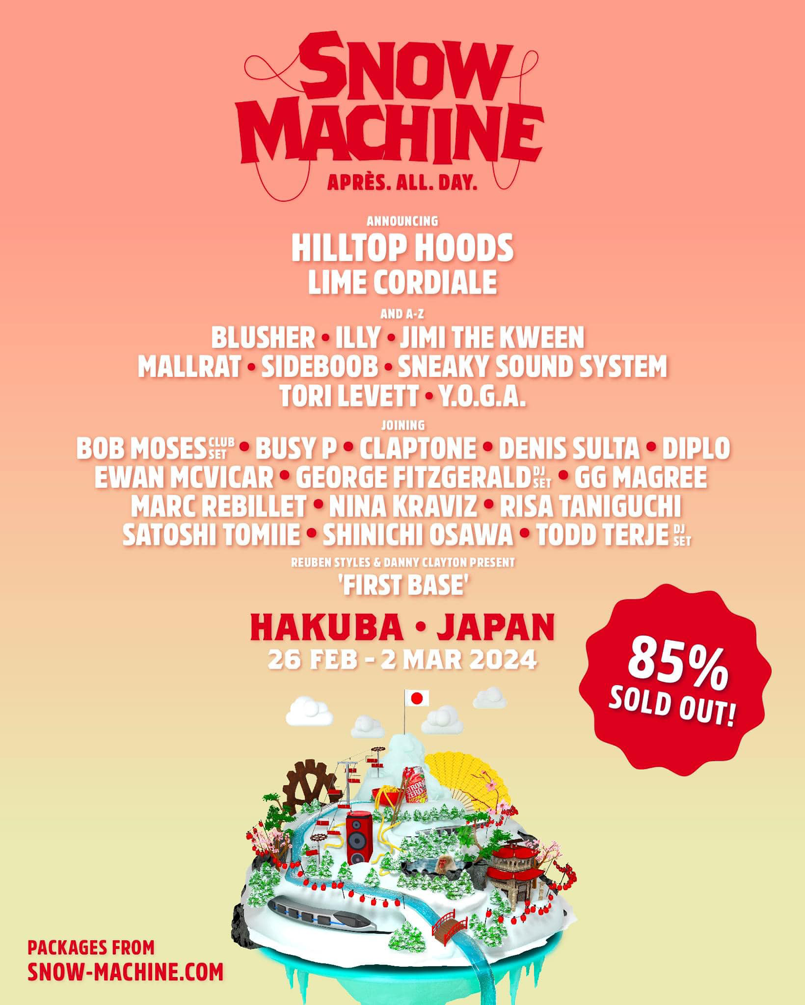 Snow Machine Festival 2024 at TBA Hakuba Valley, Chubu