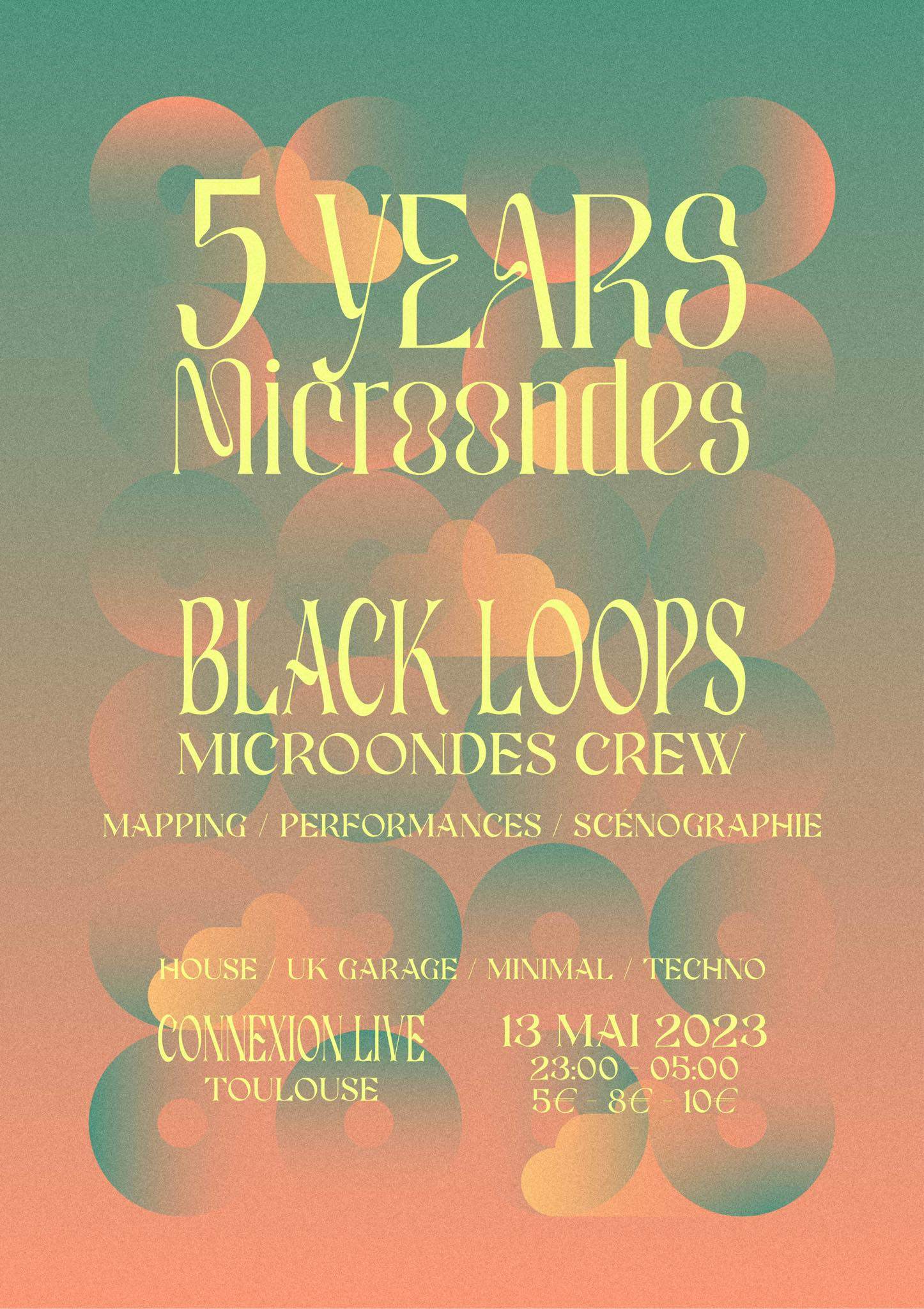 5 Years Microondes with Black Loops - Página frontal