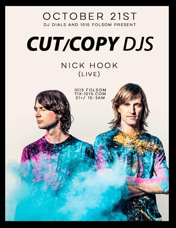 Cut Copy DJs - Página frontal