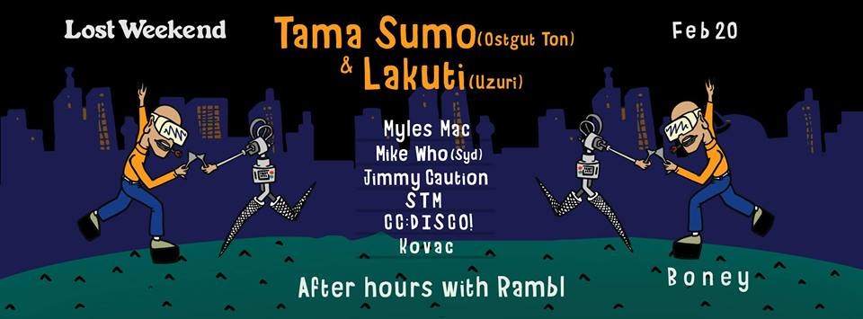 Lost Weekend pres. Tama Sumo & Lakuti - Página frontal