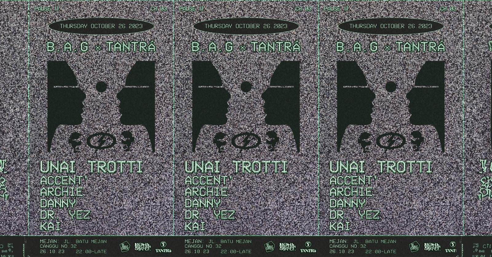 B A G x TANTRA feat. Unai Trotti - Página frontal