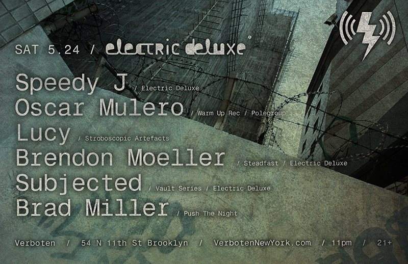 Electric Deluxe: Speedy J / Lucy / Oscar Mulero / Subjected / Brendan Moeller / Brad Miller - Página trasera